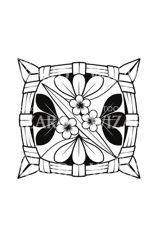 Balilaisen canang sari -uhrin tatuointidesign