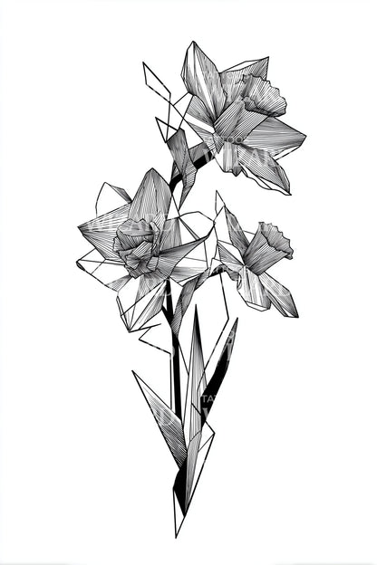Desenho de Tatuagem de Coroa de Flores Espinhosa