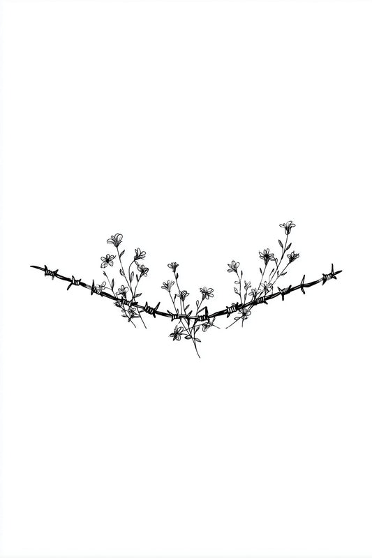 Barbed Infinity Totem Tattoo Illustration