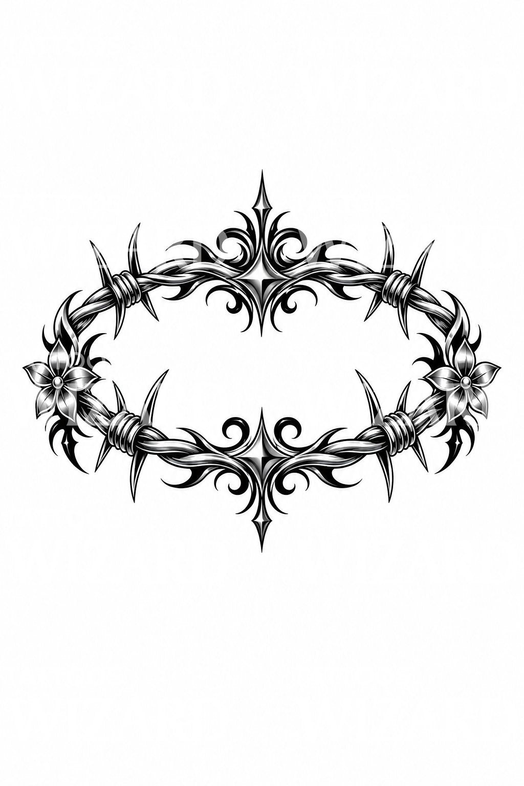 Barbed Wire Armband Tattoo Design