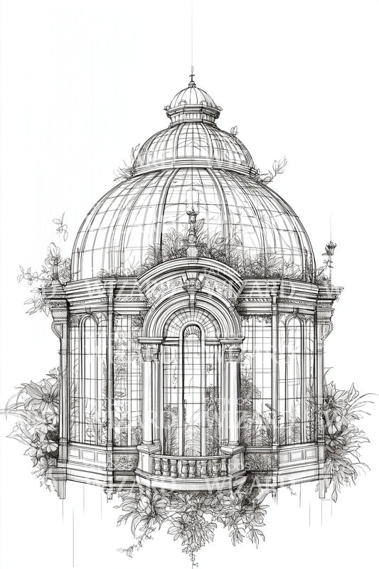 Design Tatuaggio Cupola Barocca