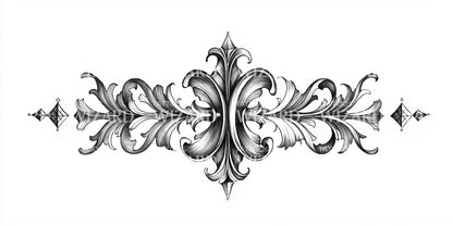 Baroque Filigree Tattoo Design