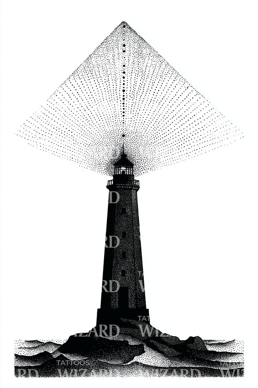 Beacon Sky Swarm Tattoo Illustration