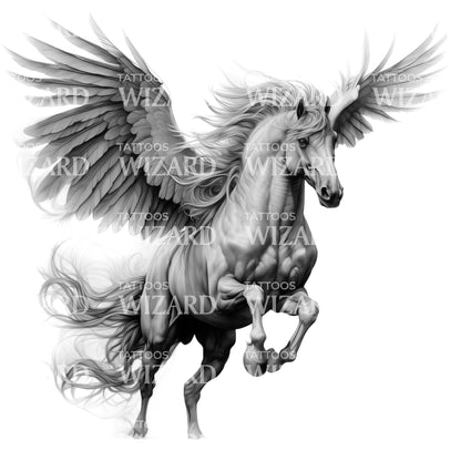 Beautiful Pegasus Tattoo Idea