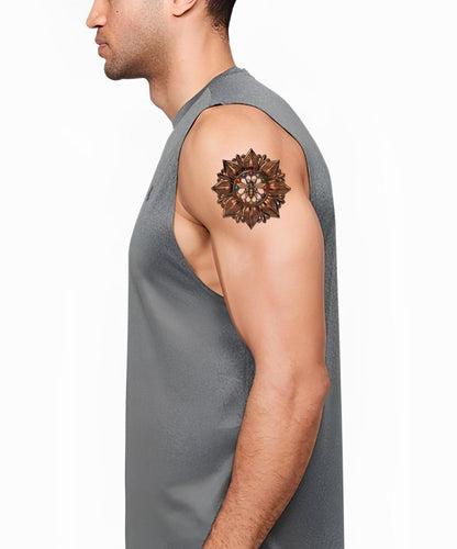 Ornate Bee Mandala Tattoo Design