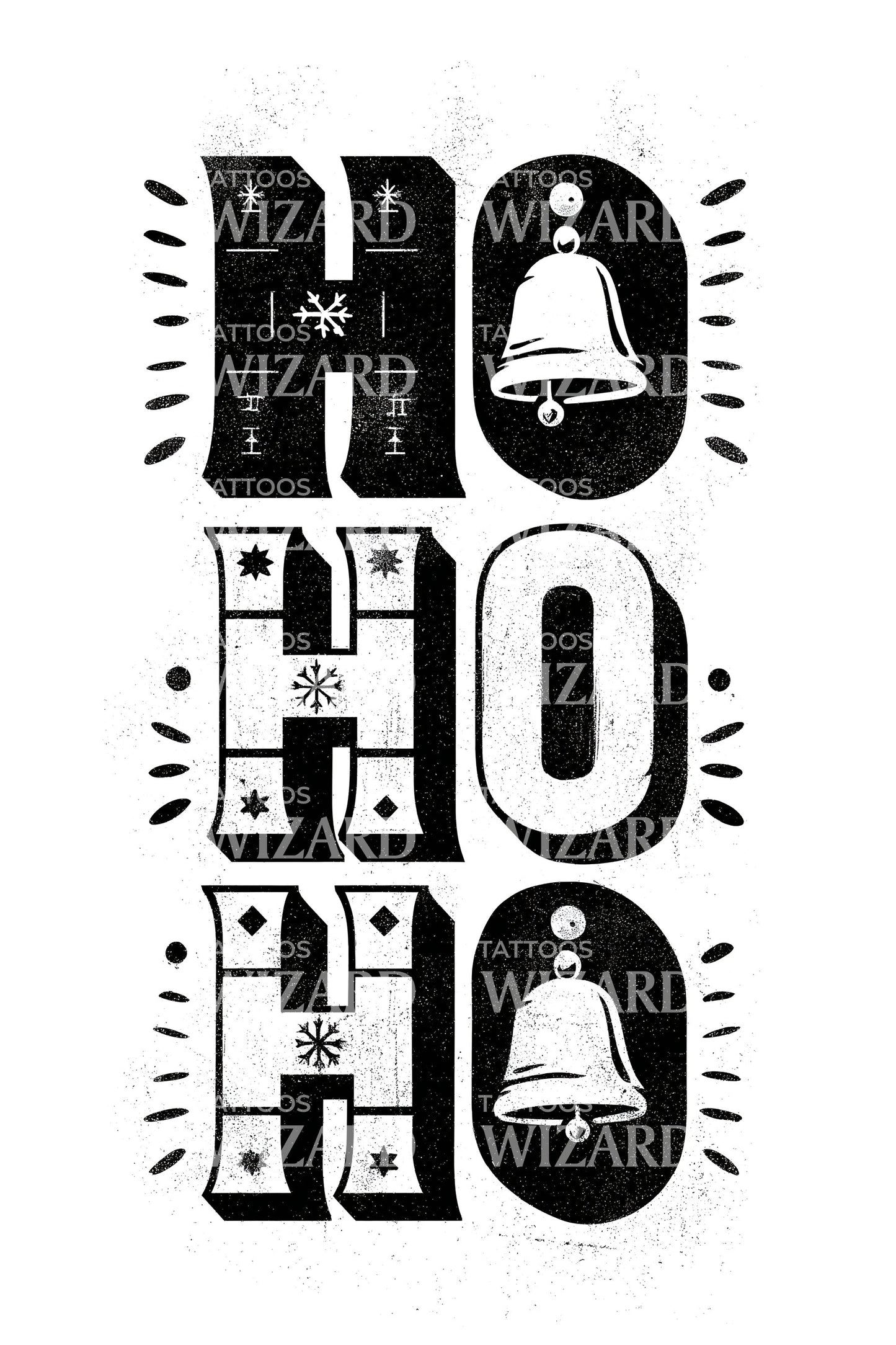 Bell Ho Ho Tattoo Illustration