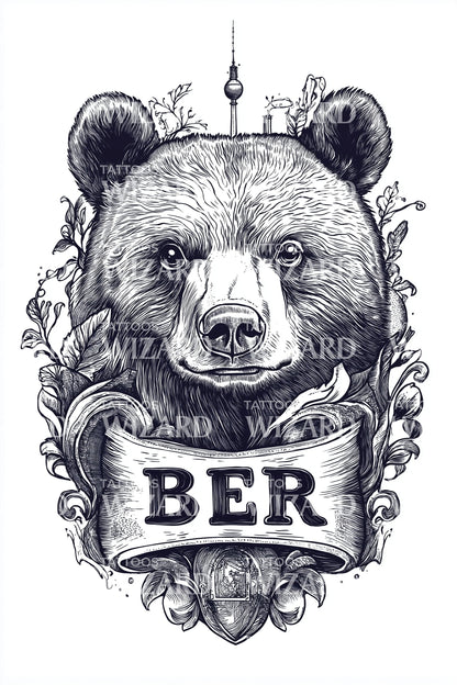 Berlin Bear Heraldry Tattoo Idea