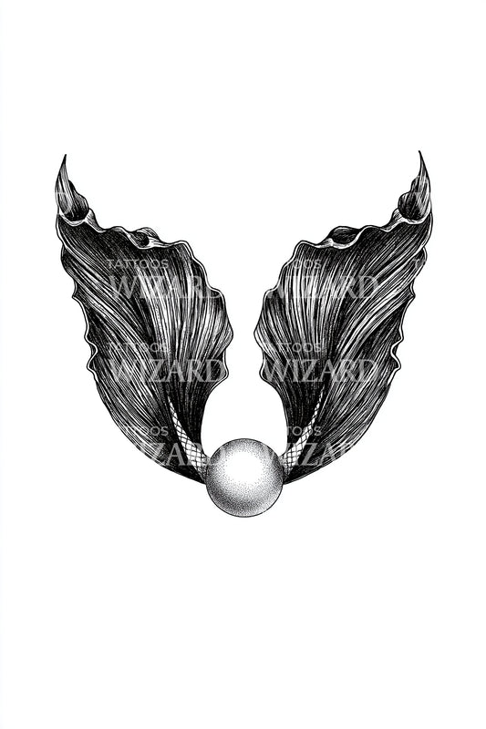 Design de Tatuagem Pérola Nadadeiras de Betta