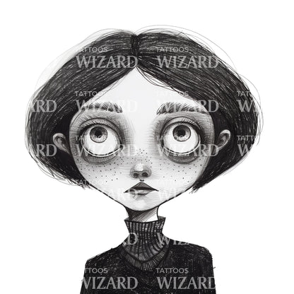 Big Eyes Tattoo Idea