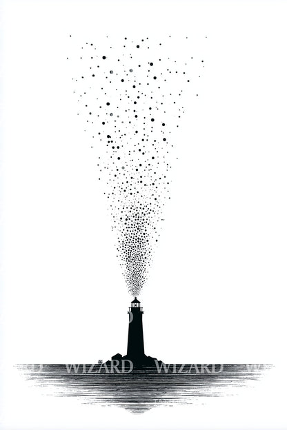 Birds Rising Lighthouse Tattoo Idea