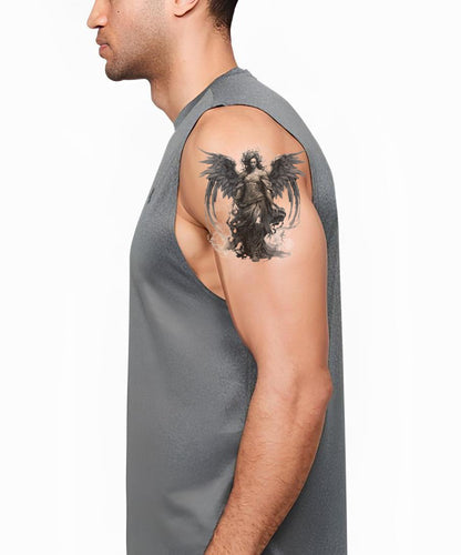 Dark Angel Black and Grey Tattoo Design