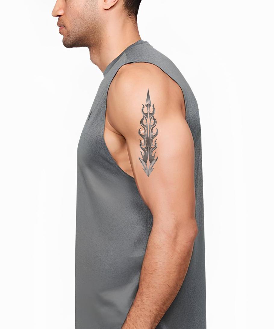 Steel Blade Totem Tattoo Design