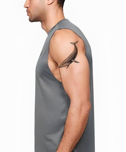 Blue Whale Tattoo Illustration