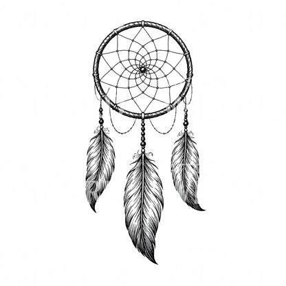 Boho Dreamcatcher Tattoo Design