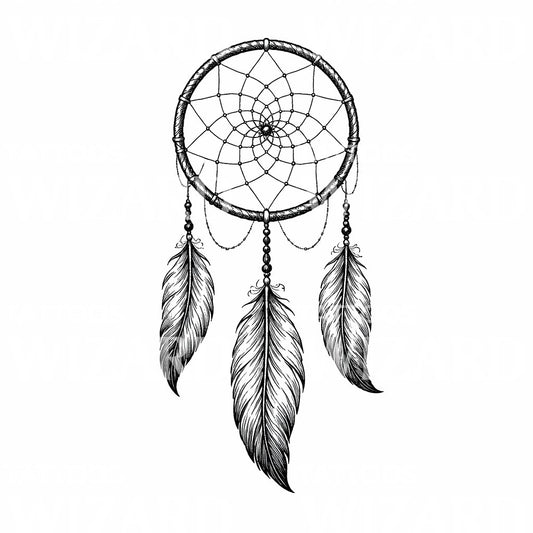 Boho Dreamcatcher Tattoo Design