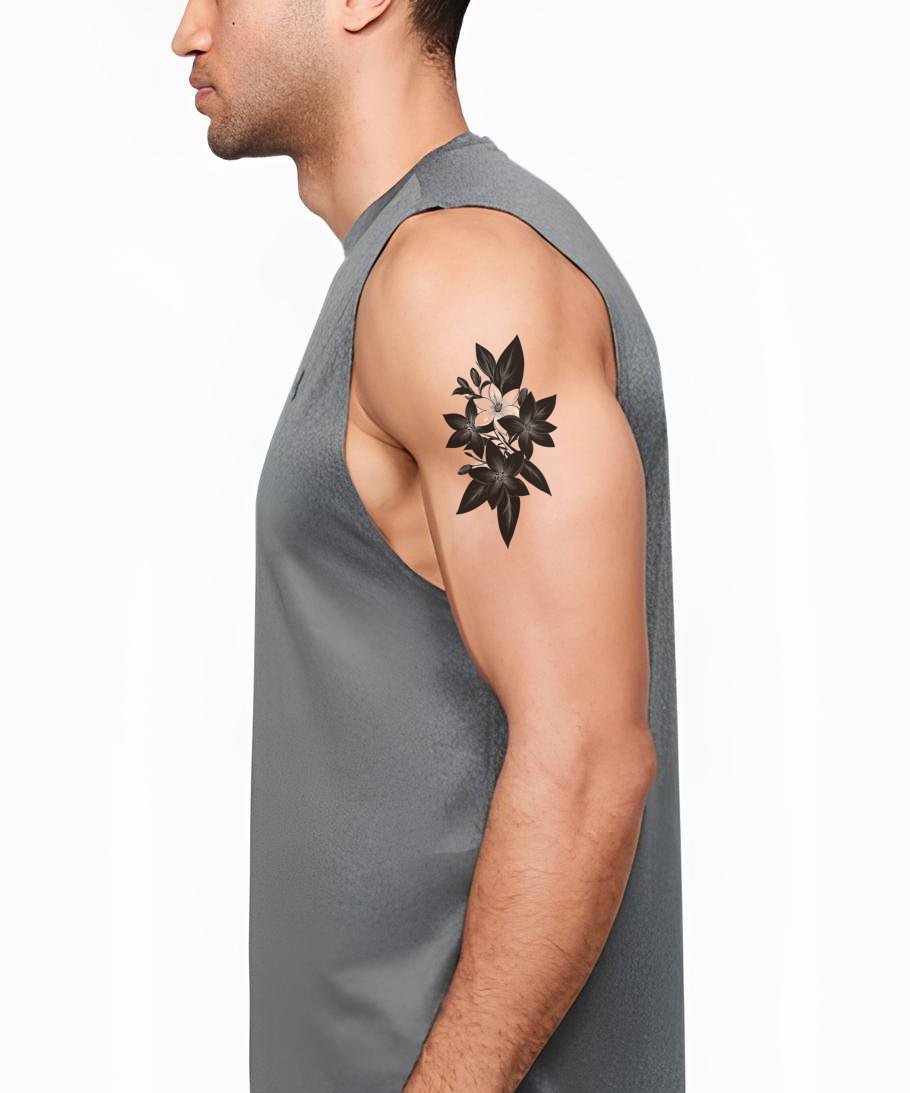 Bold Jasmine Cluster Tattoo Design