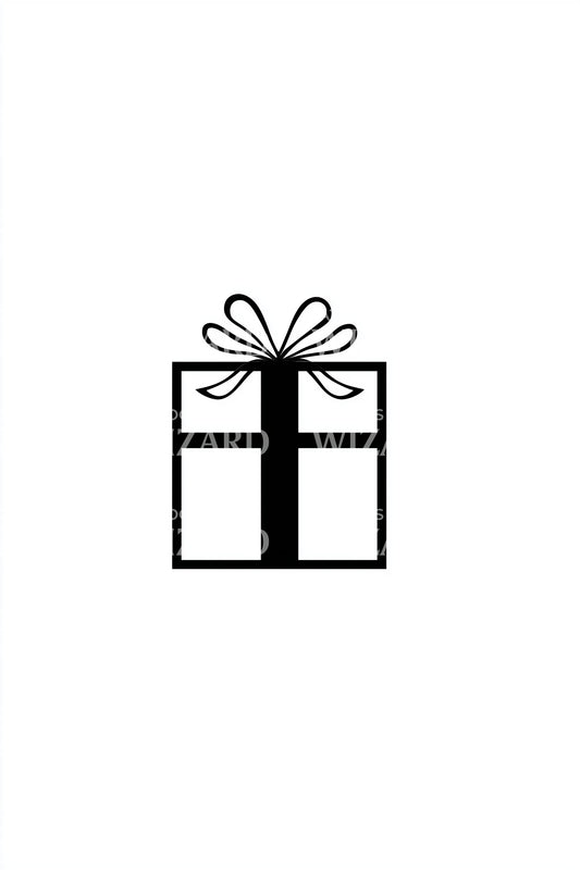 Bold Ribbon Present Tattoo Design
