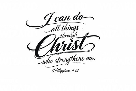 Bold Swash Christ Tattoo Design