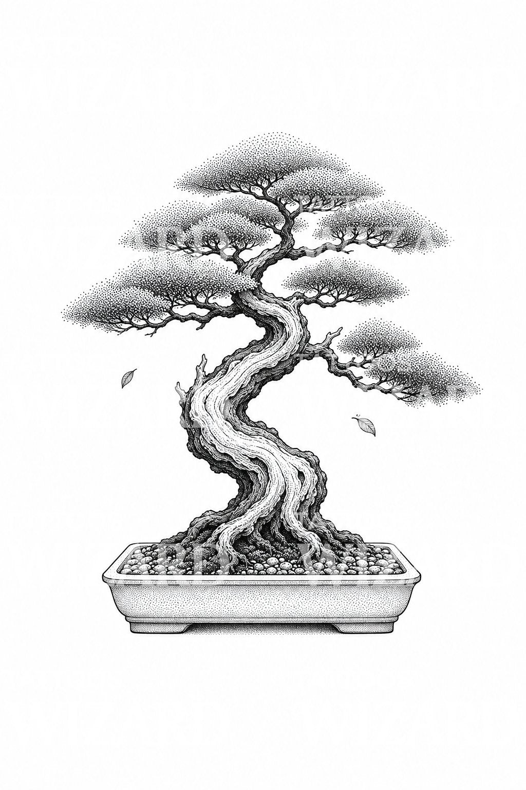 Bonsai Tree Tattoo Design