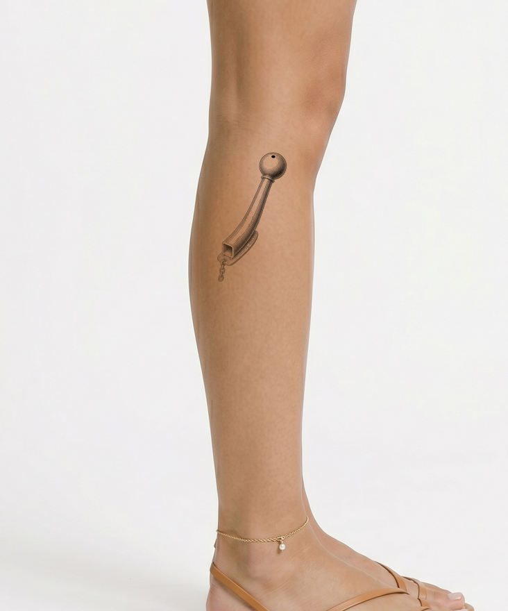 Bosuns Call Naval Whistle Tattoo Design