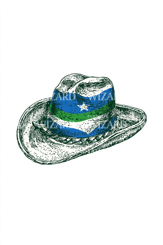 Design de tatouage chapeau samba brésilien