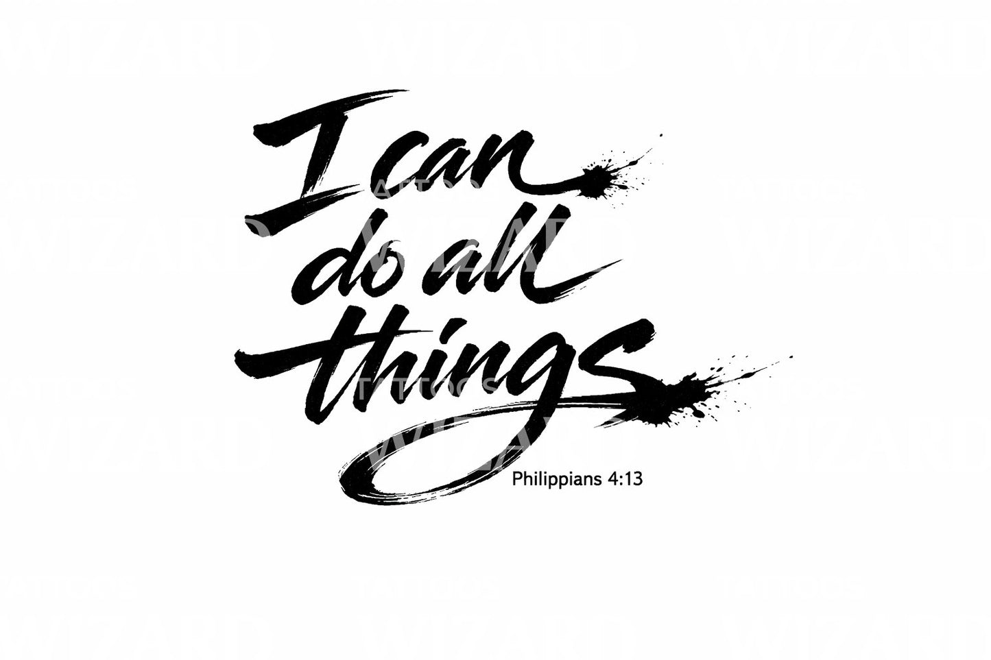 Brush Smear Motivation Tattoo Design