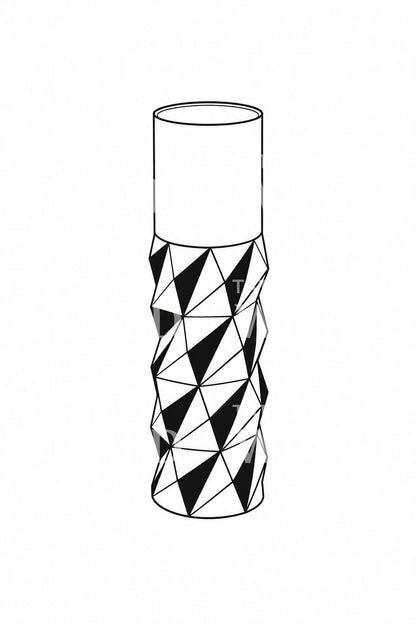 Tatueringsdesign med vikt papperscylinder