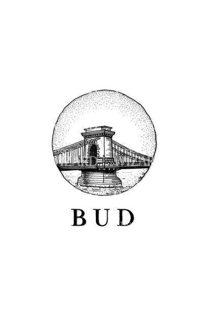 Budapest BUD Bridge Tattoo Design