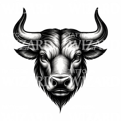 Bull Head Tattoo Design