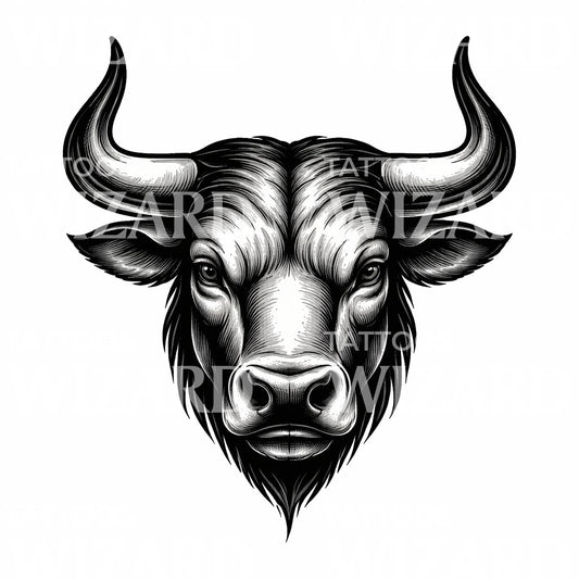 Bull Head Tattoo Design