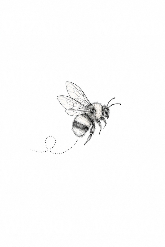Bumblebee Flight Path Tattoo Idea