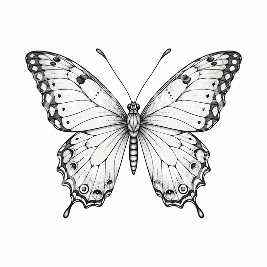 Tattoo med sommerfuglevinger