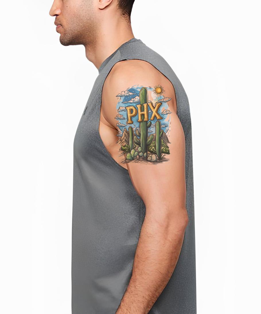 Cactus Garden PHX Tattoo Illustration