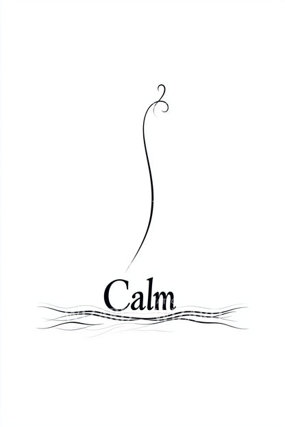 Calm Minimal Line Tattoo Design