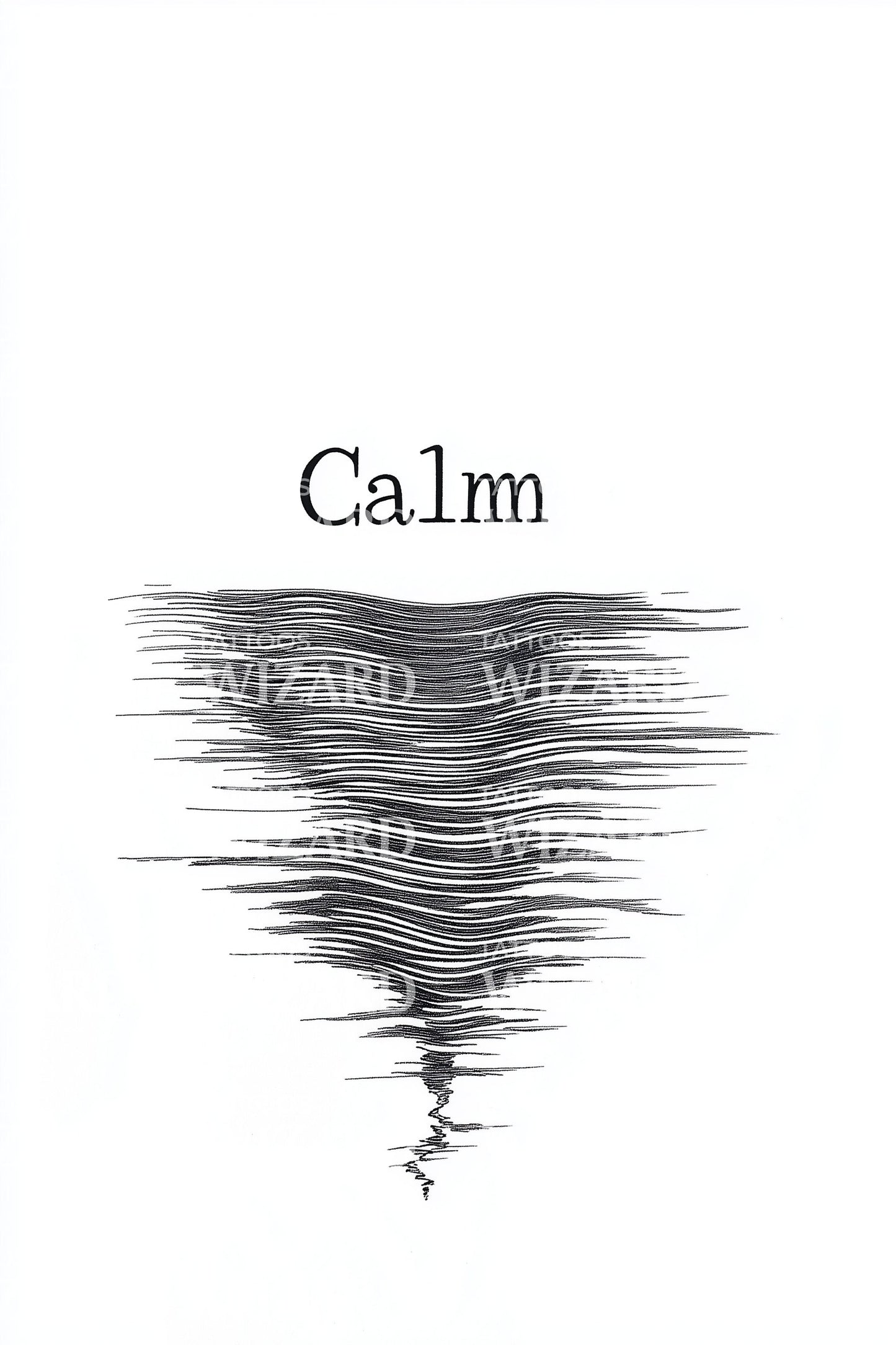 Calm Whirlpool Sketch Tattoo Design