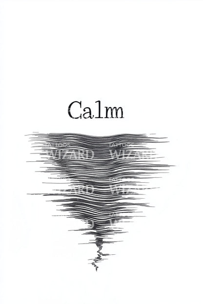 Calm Whirlpool Sketch Tattoo Design