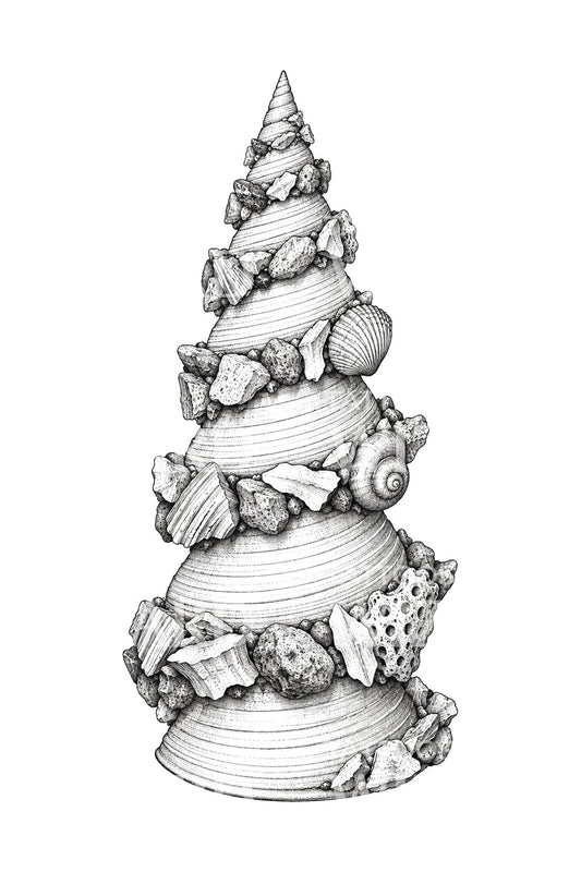 Carrier Shell Collector Tower Tattoo Design