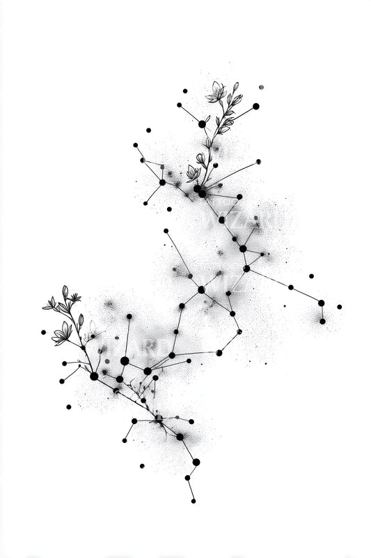 Celestial Lily Cluster Tattoo Idea
