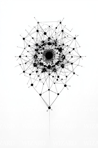 Celestial Mandala Star Tattoo Design
