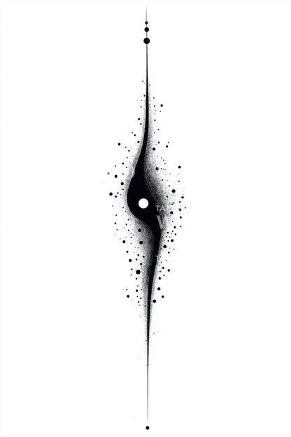 Celestial Rift with Planet Tattoo Design