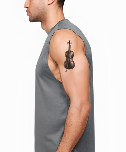 Dessin de tatouage de violoncelle