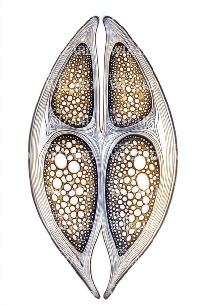 Cellular Seed Pod Tattoo Illustration