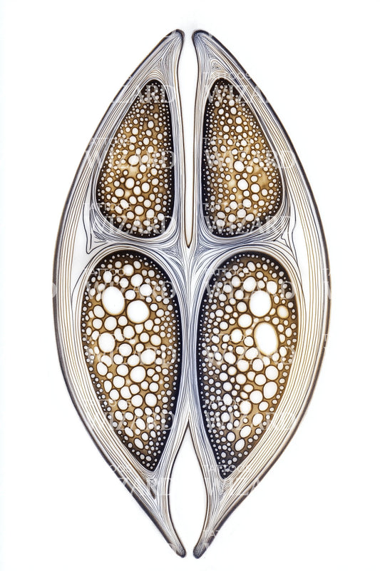 Cellular Seed Pod Tattoo Illustration