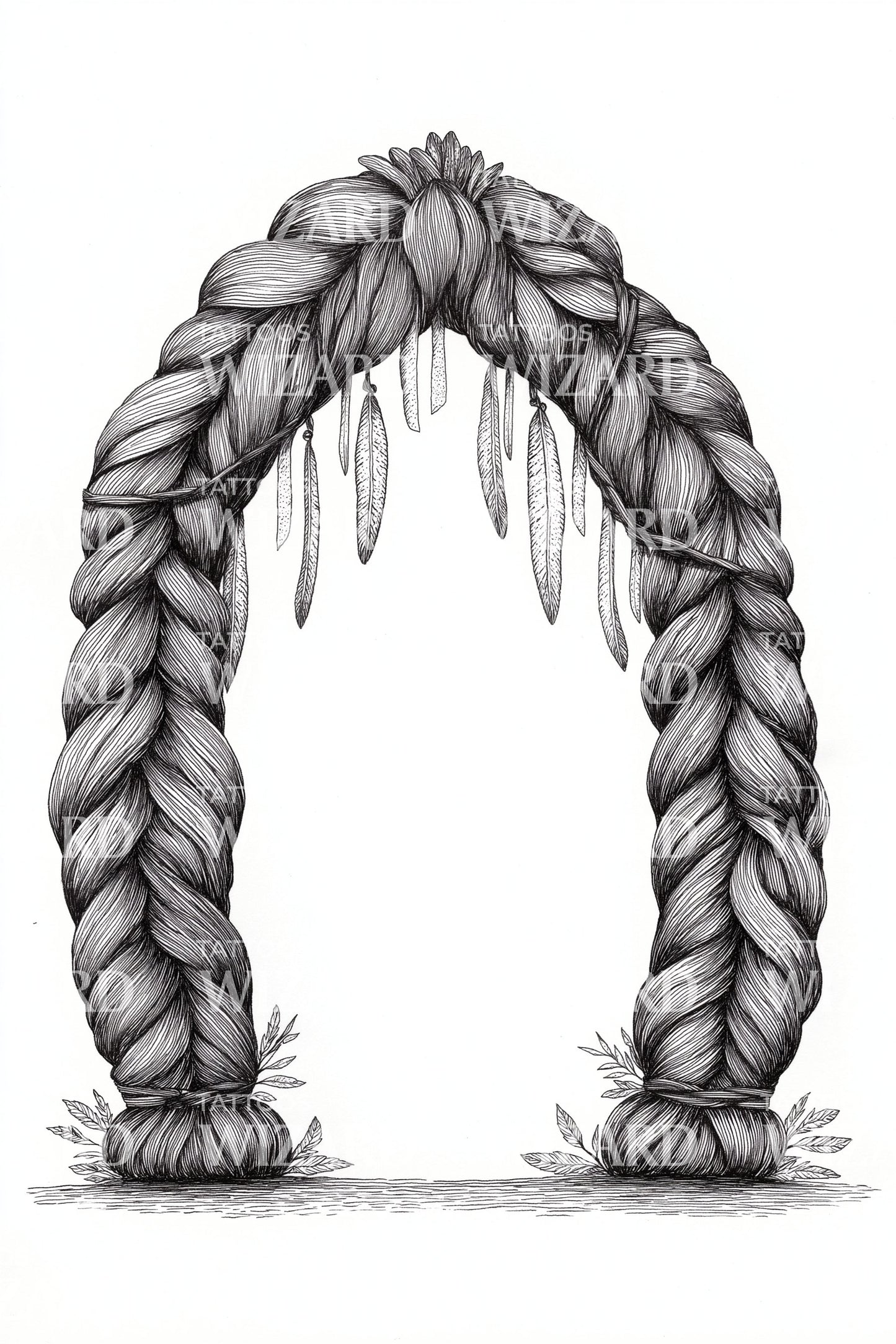 Celtic Braid Archway Tattoo Design