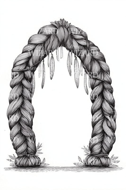 Celtic Braid Archway Tattoo Design