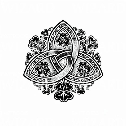 Celtic Clover Knot Tattoo Design