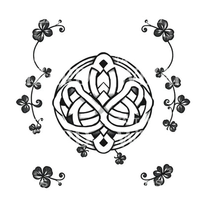 Celtic Clover Knot Tattoo Design