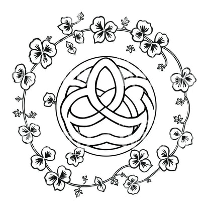 Celtic Floral Knot Tattoo Design