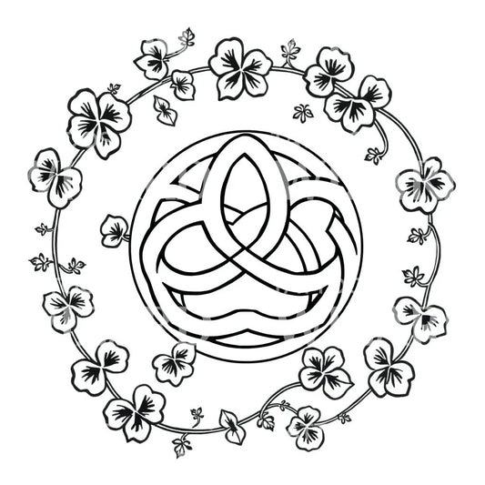 Celtic Floral Knot Tattoo Design