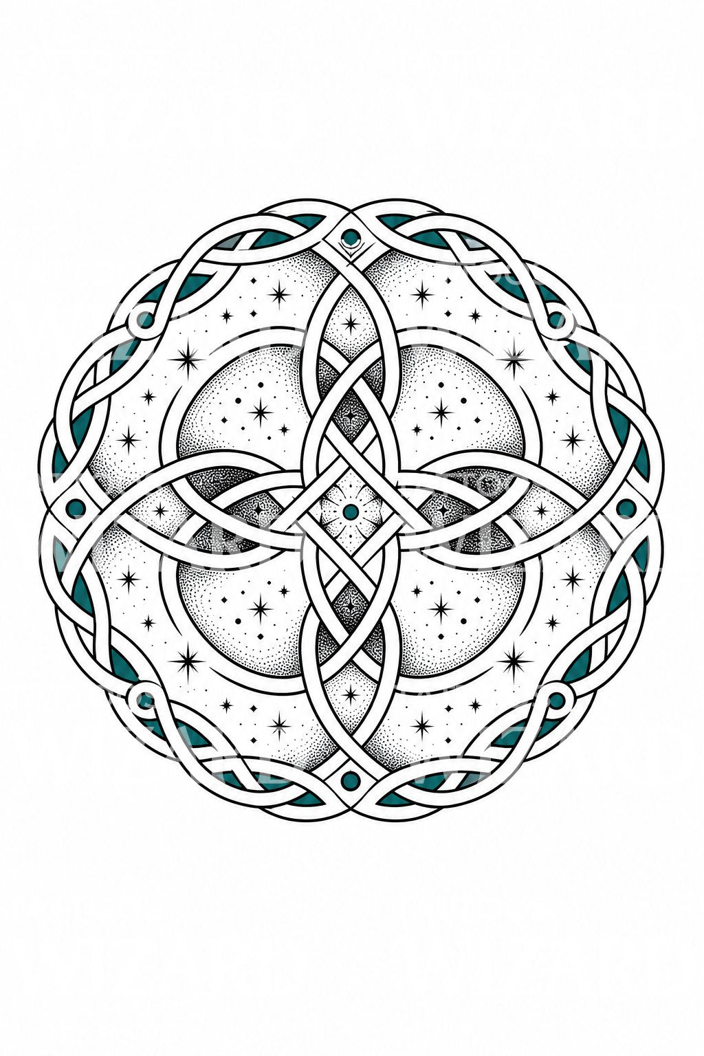 Celtic Knot Circle Tattoo Design